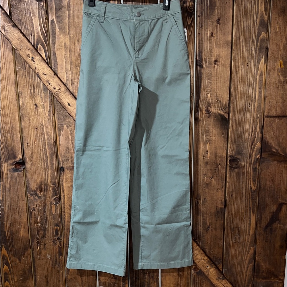 Nordstrom Women's Boot-Cut Jeans in Sage Green